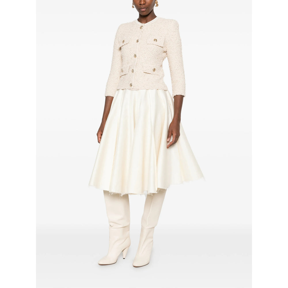 Balmain Neutrals Jackets - Tweed Jackets Women BALMAIN
