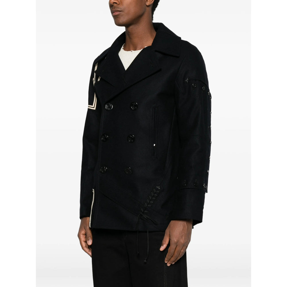 Junya Watanabe Blue Coats - Double Breasted Coats Men JUNYA WATANABE
