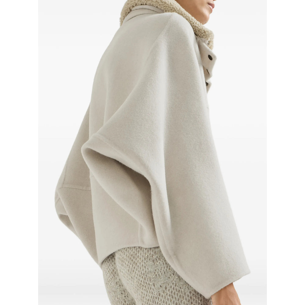 Brunello Cucinelli Neutrals Jackets - Faux Fur & Shearling Jackets Women BRUNELLO CUCINELLI
