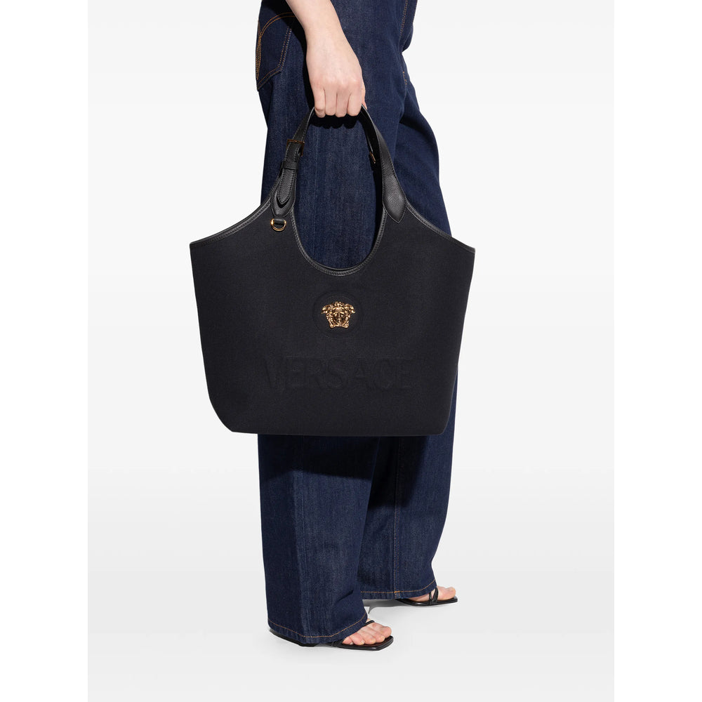 Versace Black Tote Bags Women VERSACE