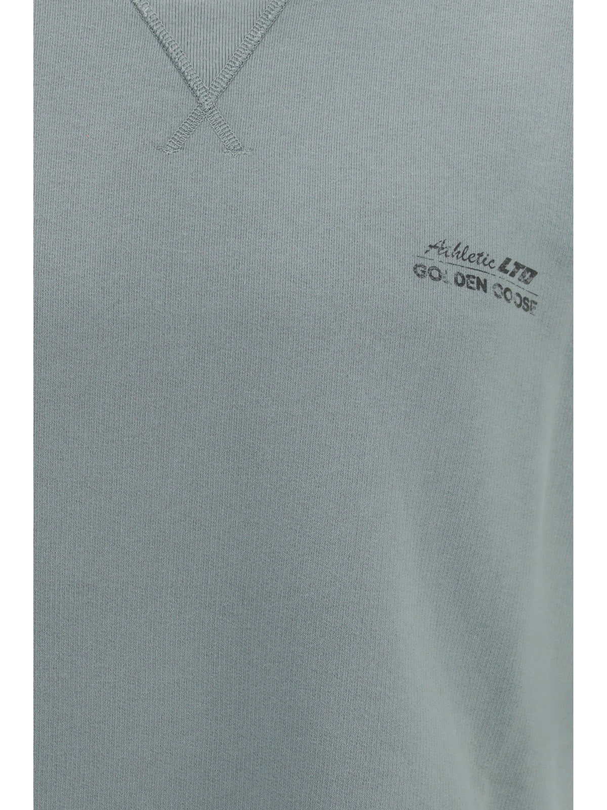 Golden Goose Men Short-Sleeve Sweatshirt With Back Print GOLDEN GOOSE