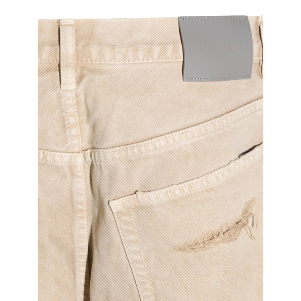 Balenciaga Neutrals Denim - Wide-Leg Jeans Men BALENCIAGA