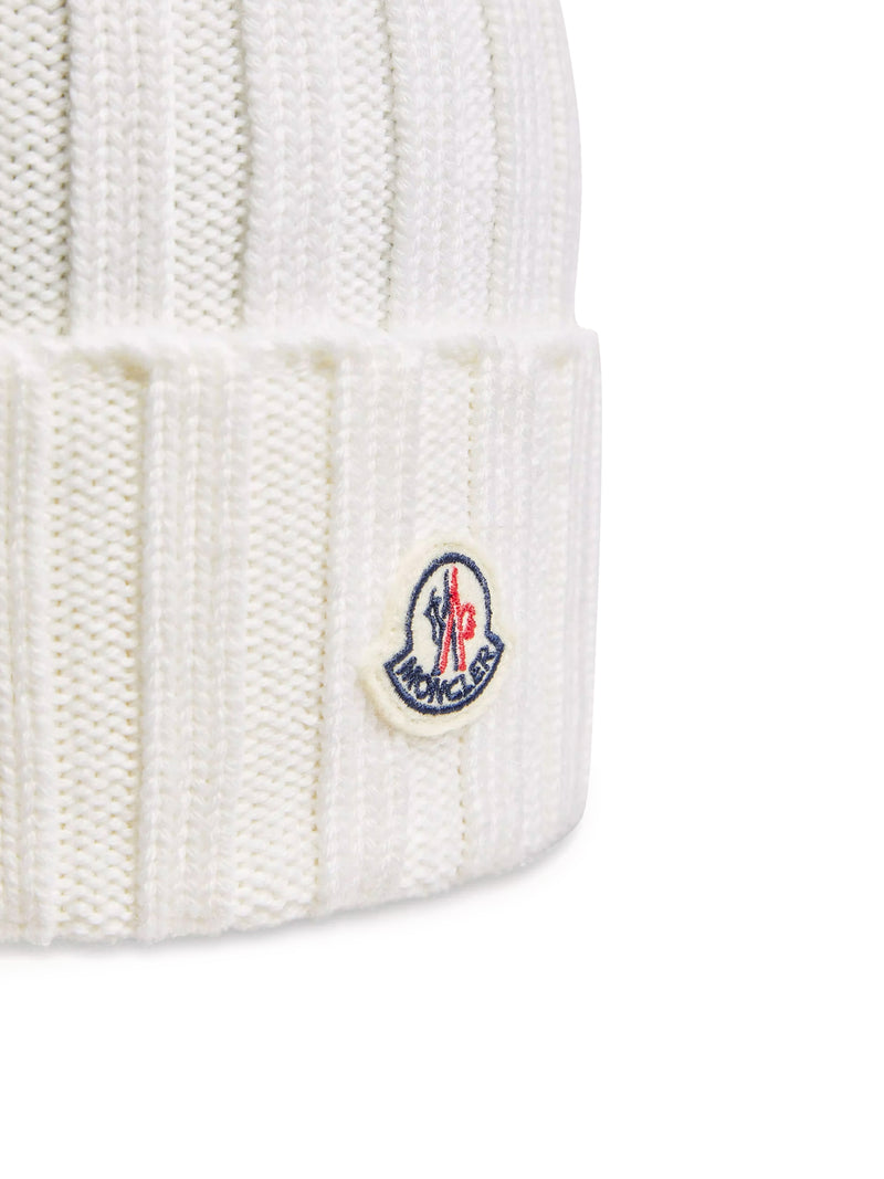Moncler Women Wool Hat With Pom Pom MONCLER