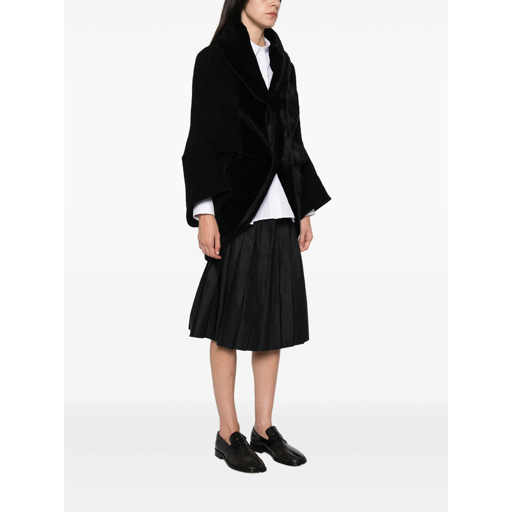 Junya Watanabe Black Jackets - Faux Fur & Shearling Jackets Women JUNYA WATANABE