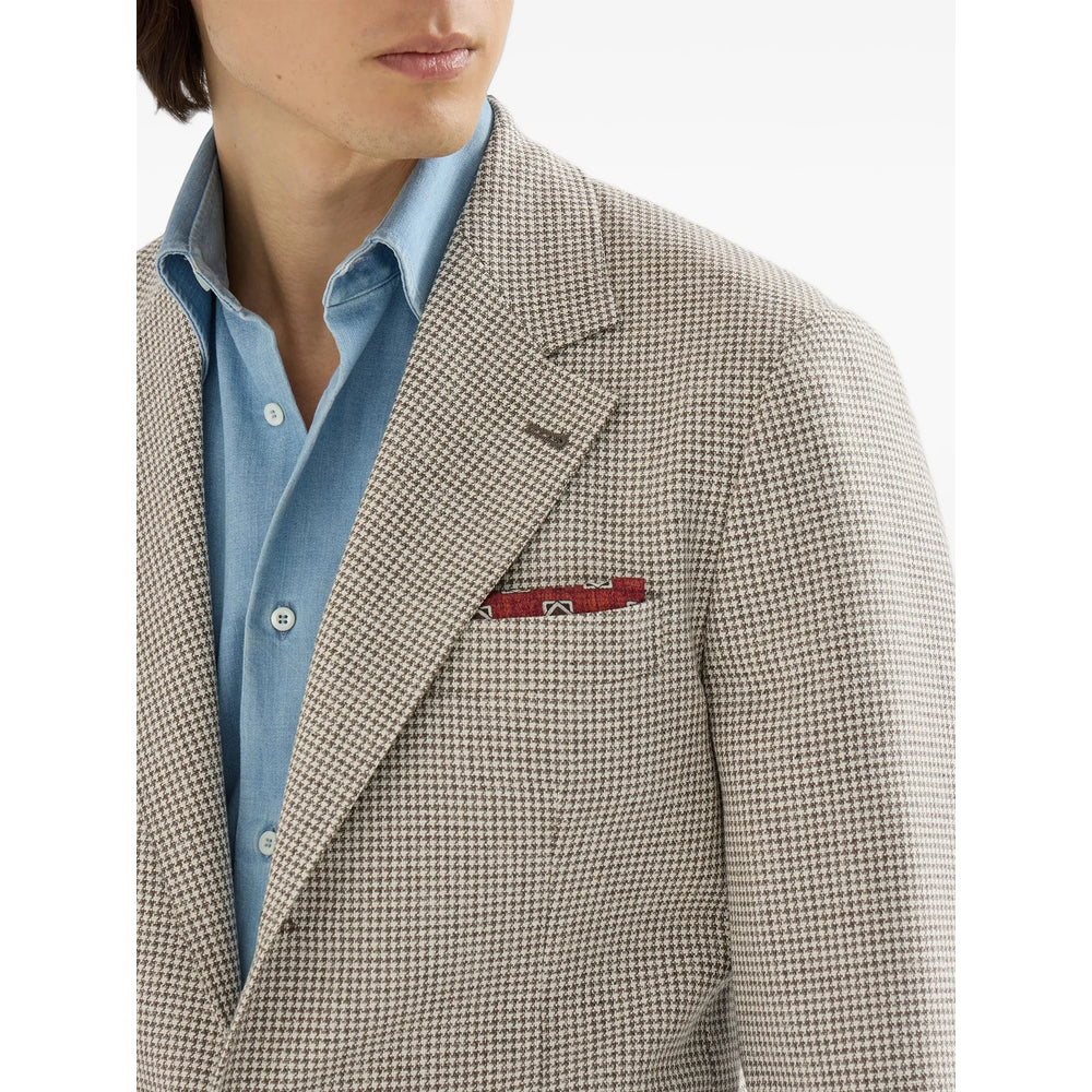 Brunello Cucinelli Neutrals Jackets - Blazers Men BRUNELLO CUCINELLI