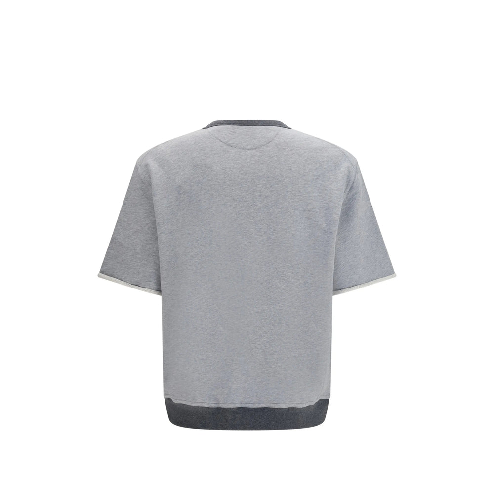 Brunello Cucinelli Grey T-Shirts & Vests - T-Shirts Men BRUNELLO CUCINELLI