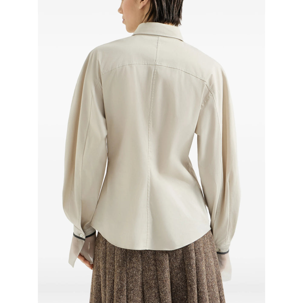 Brunello Cucinelli Neutrals Tops - Shirts Women BRUNELLO CUCINELLI