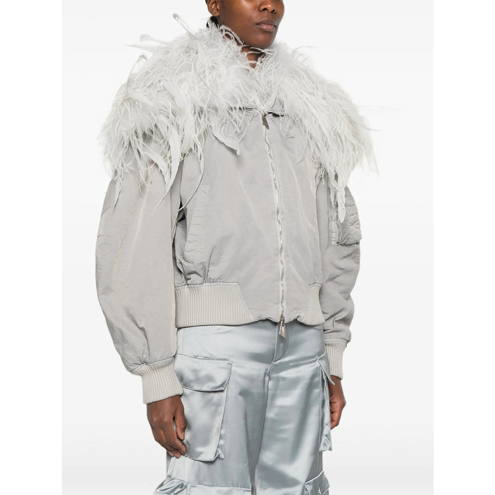 The Attico Grey Jackets - Bomber Jackets Women THE ATTICO