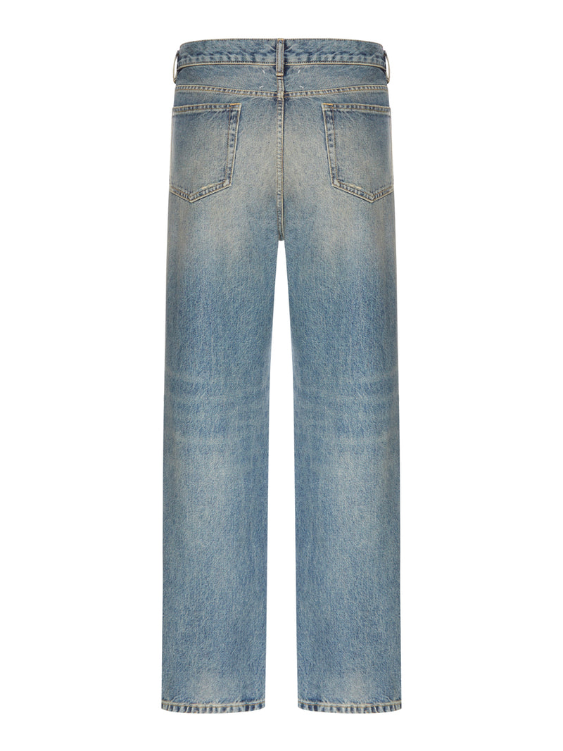 Maison Margiela Men Distressed Straight-Leg Jeans MAISON MARGIELA
