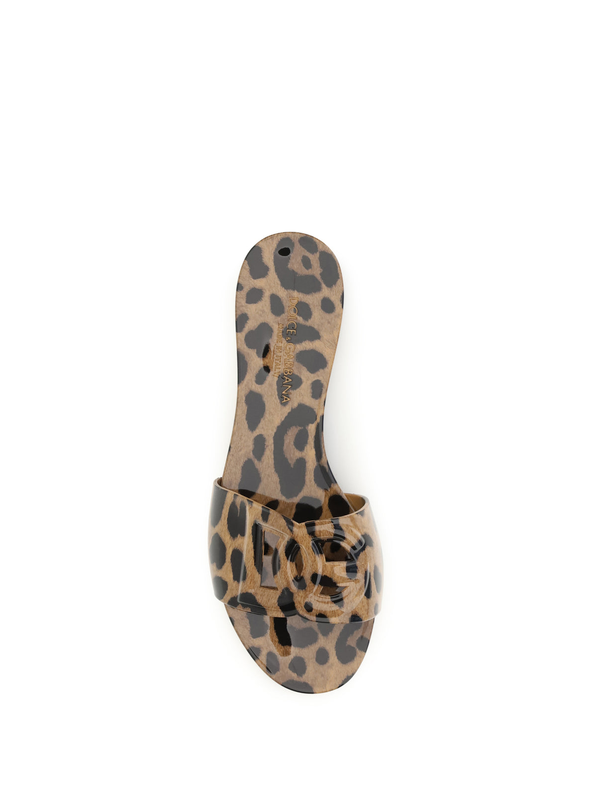 Dolce & Gabbana Women Rubber Sandals With Leopard Print DOLCE & GABBANA
