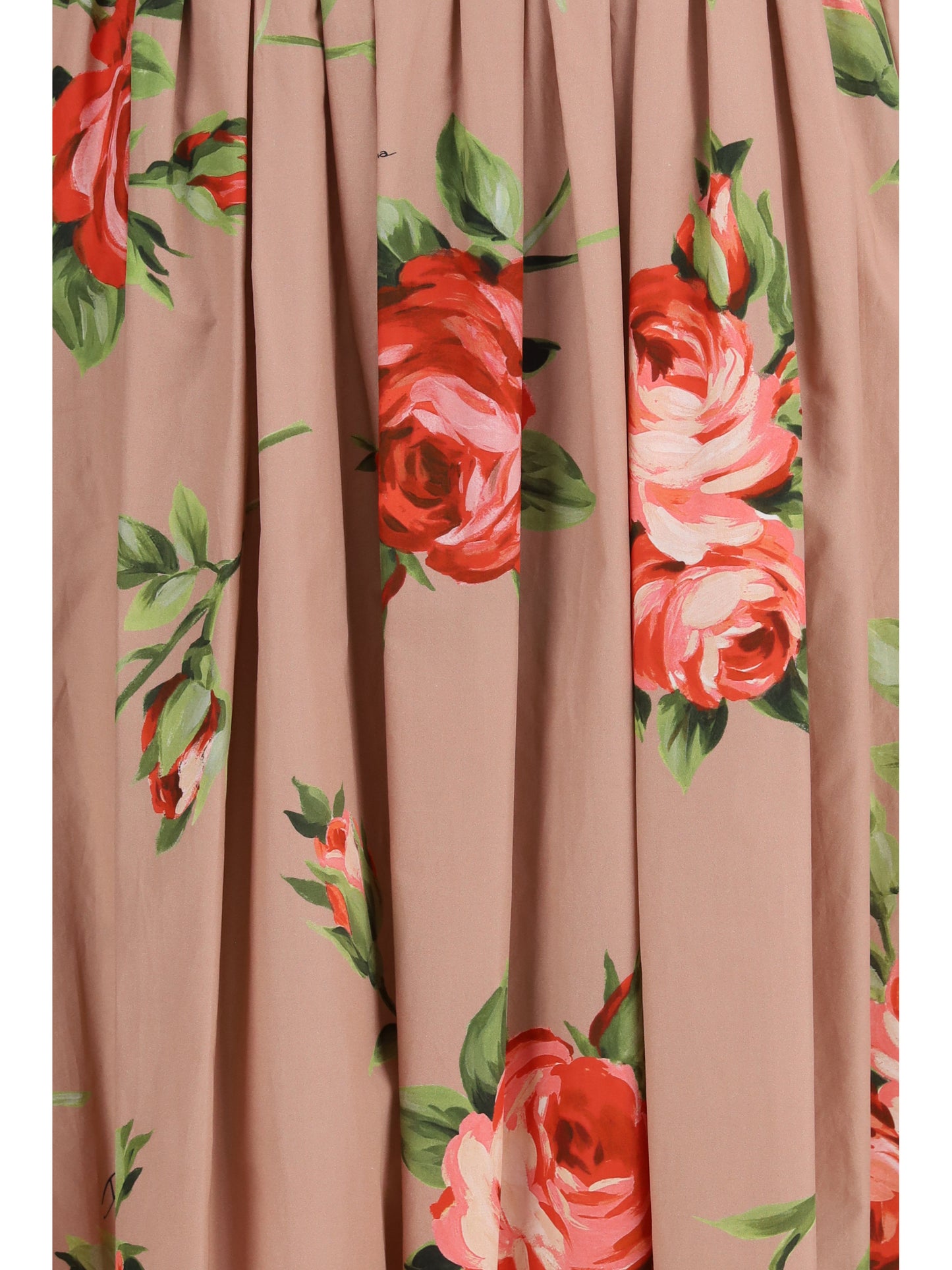 Dolce & Gabbana Women Cotton Dress With Rose Bouquet Print DOLCE & GABBANA