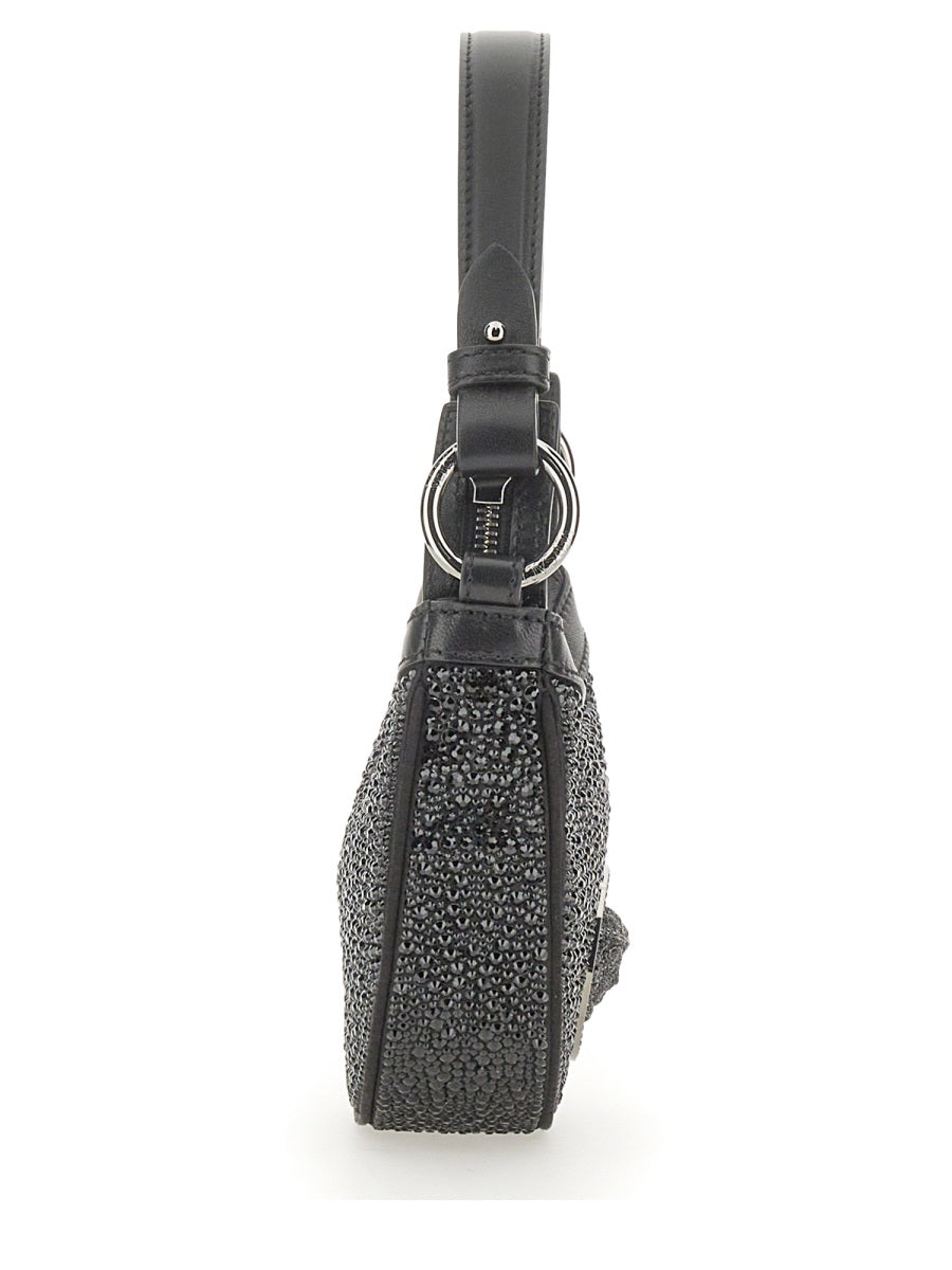 Versace Women Mini Hobo Bag With Crystals VERSACE