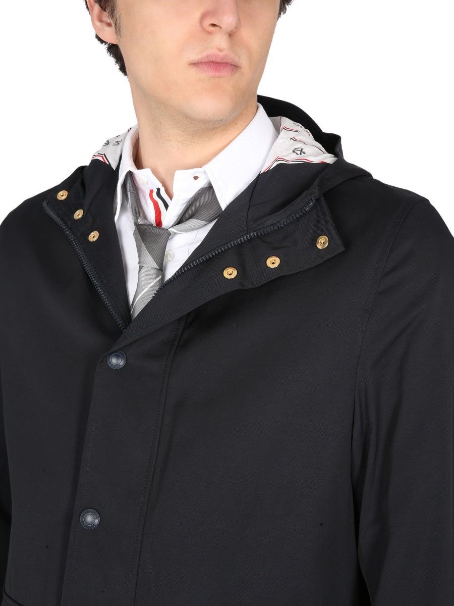 Thom Browne Men Nylon Parka. THOM BROWNE