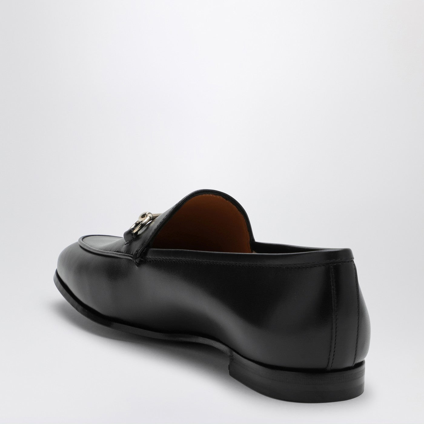 Gucci Black Leather Jordaan Loafer Women GUCCI