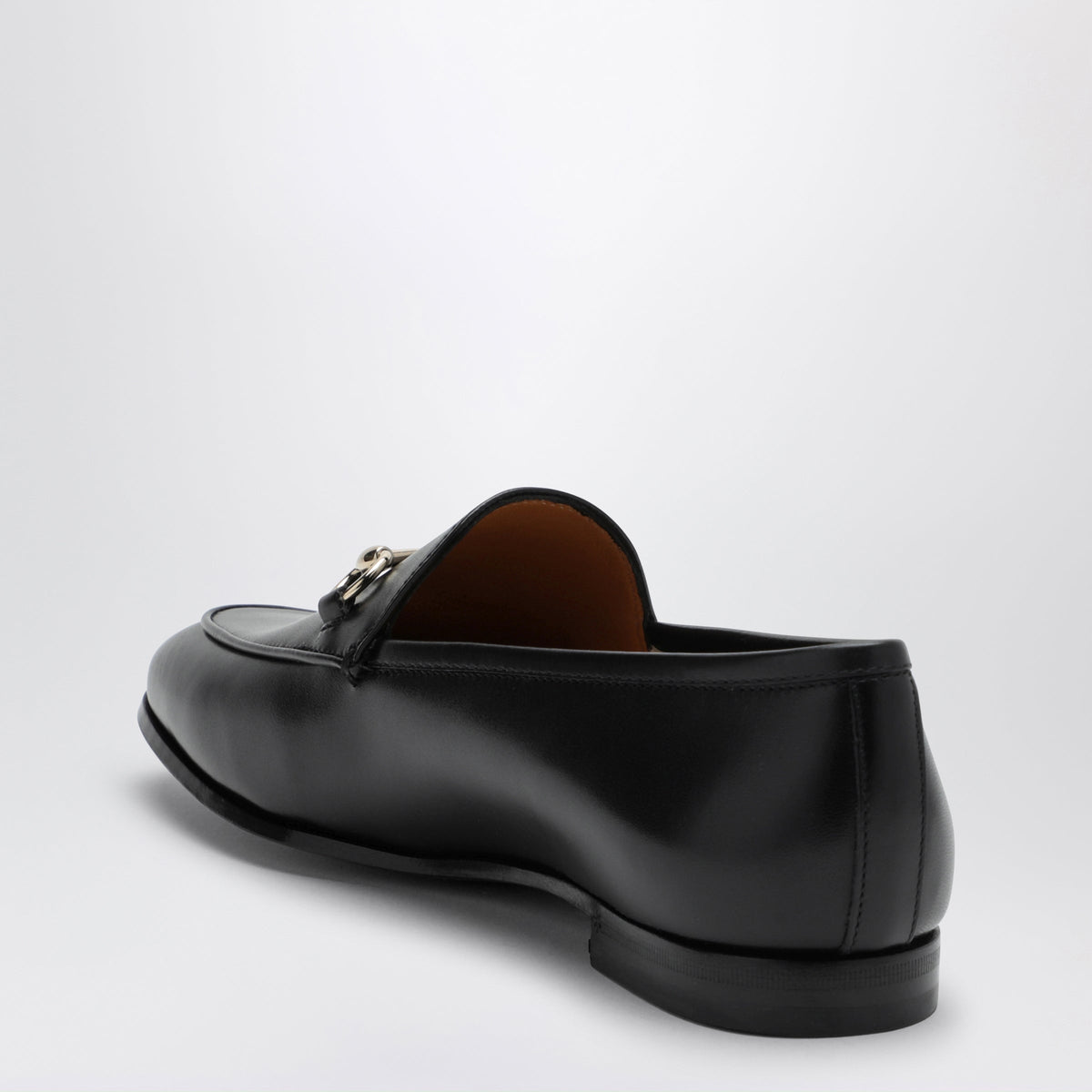 Gucci Black Leather Jordaan Loafer Women GUCCI