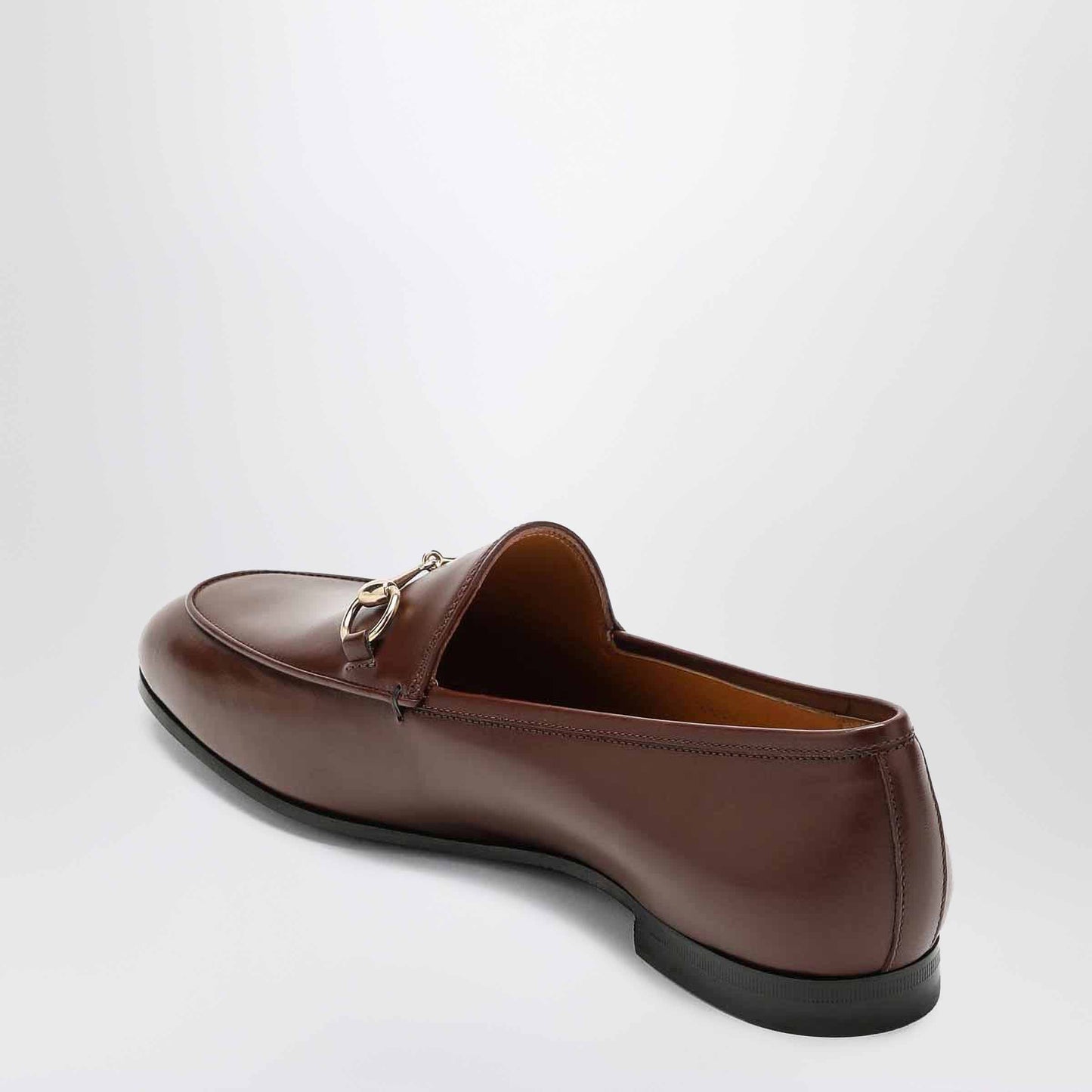 Gucci Brown Jordaan Loafer In Leather Women GUCCI