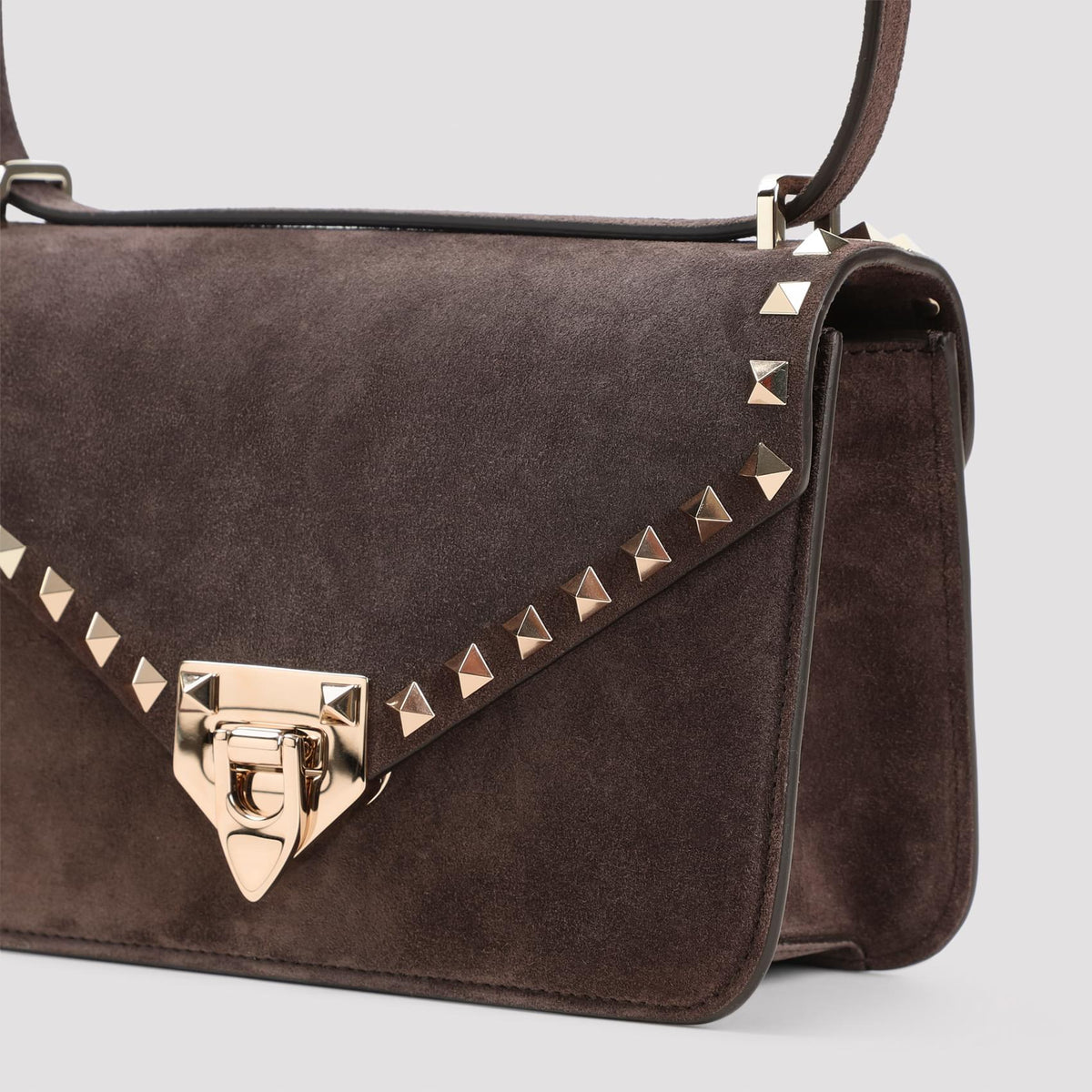Valentino Garavani Rockstud Suede Small Shoulder Bag Women VALENTINO GARAVANI
