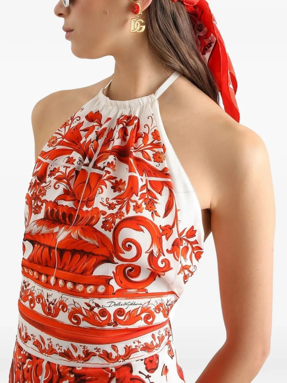 Dolce & Gabbana Women Maiolica-Print Top DOLCE & GABBANA