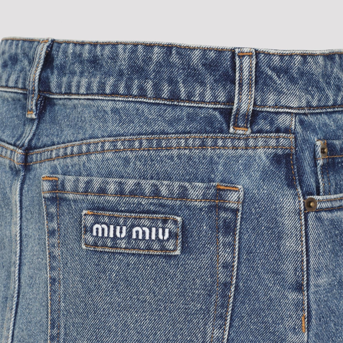 Miu Miu Denim Skirt Women MIU MIU