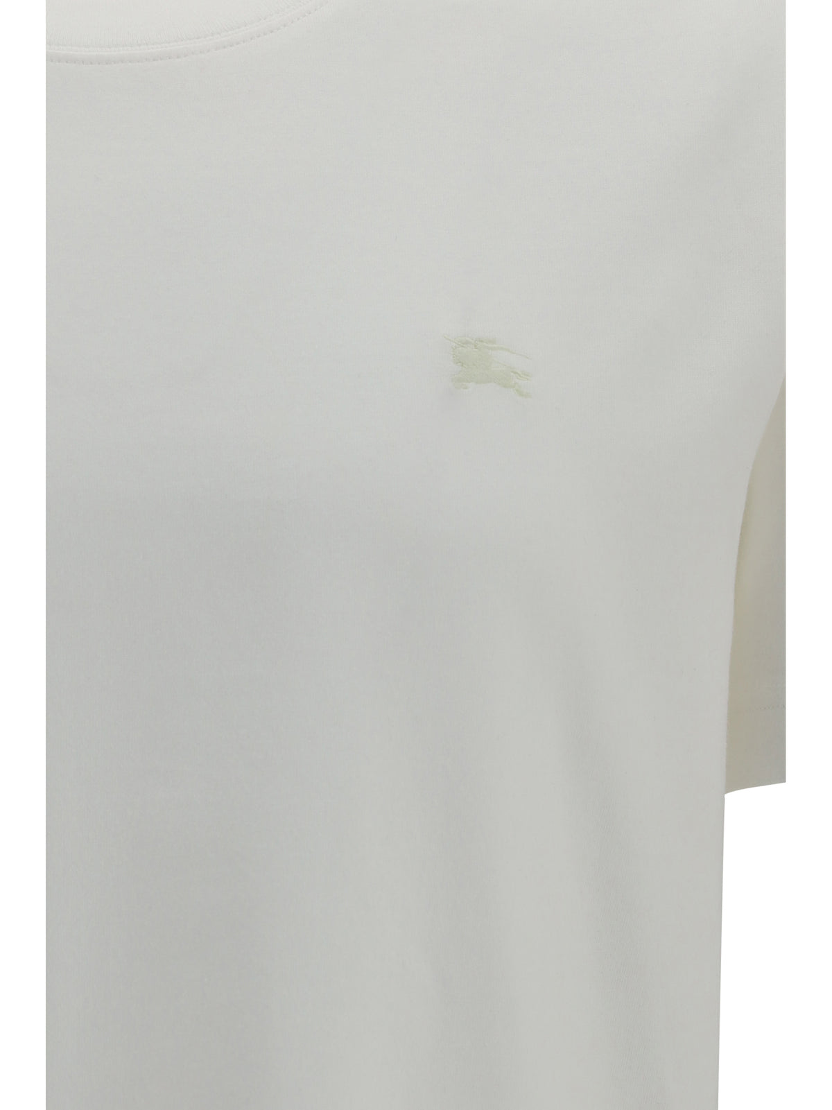 Burberry Men Cotton T-Shirt With Embroidered Logo BURBERRY
