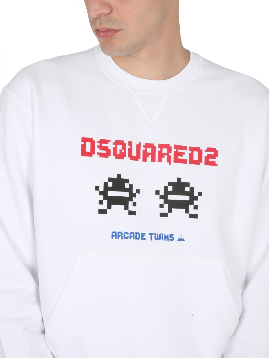 Dsquared2 Men Sweatshirt With Logo Print