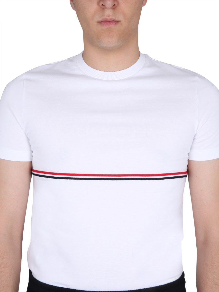 Thom Browne Men Rwb Stripe T-Shirt THOM BROWNE