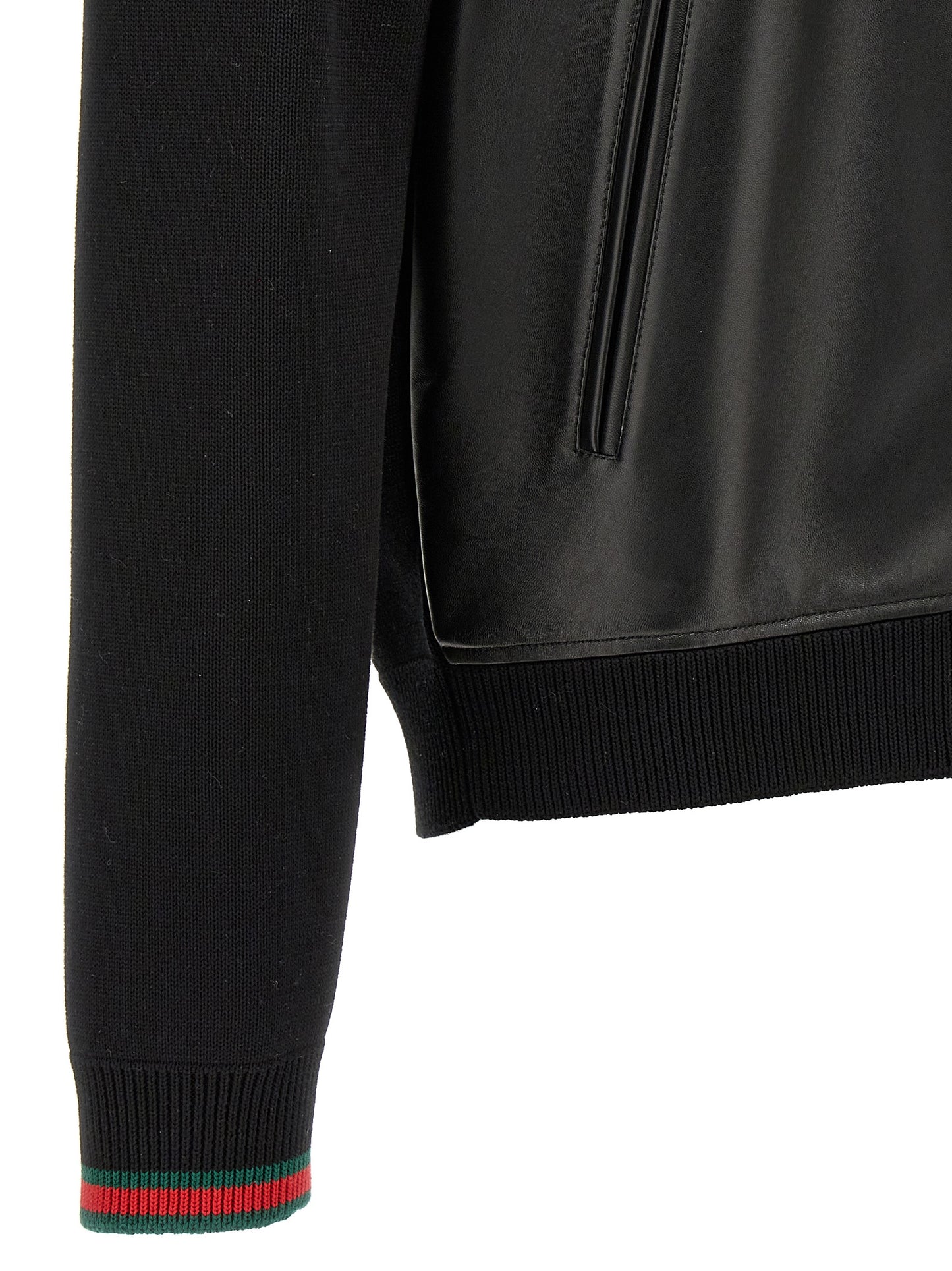 Gucci Men Bimaterial Bomber Jacket GUCCI