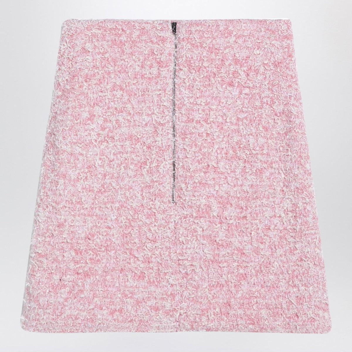 Balenciaga Pink Cotton Blend Tweed Mini Skirt Women BALENCIAGA