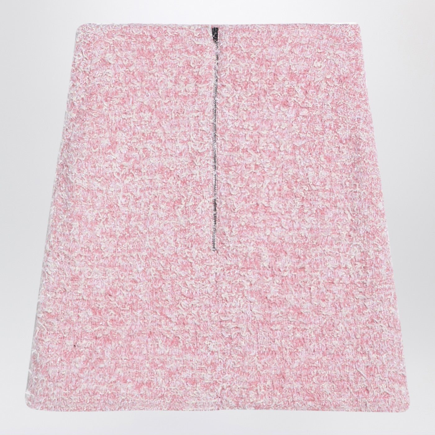 Balenciaga Pink Cotton Blend Tweed Mini Skirt Women BALENCIAGA