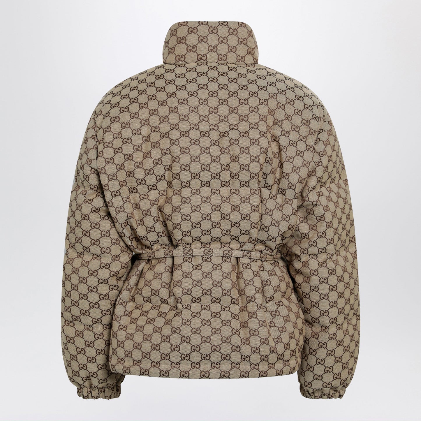 Gucci Belted Jacket In Beige Gg Fabric Women GUCCI