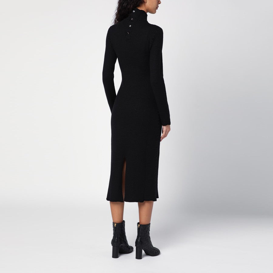 Bottega Veneta Women Black Wool Turtleneck Dress BOTTEGA VENETA