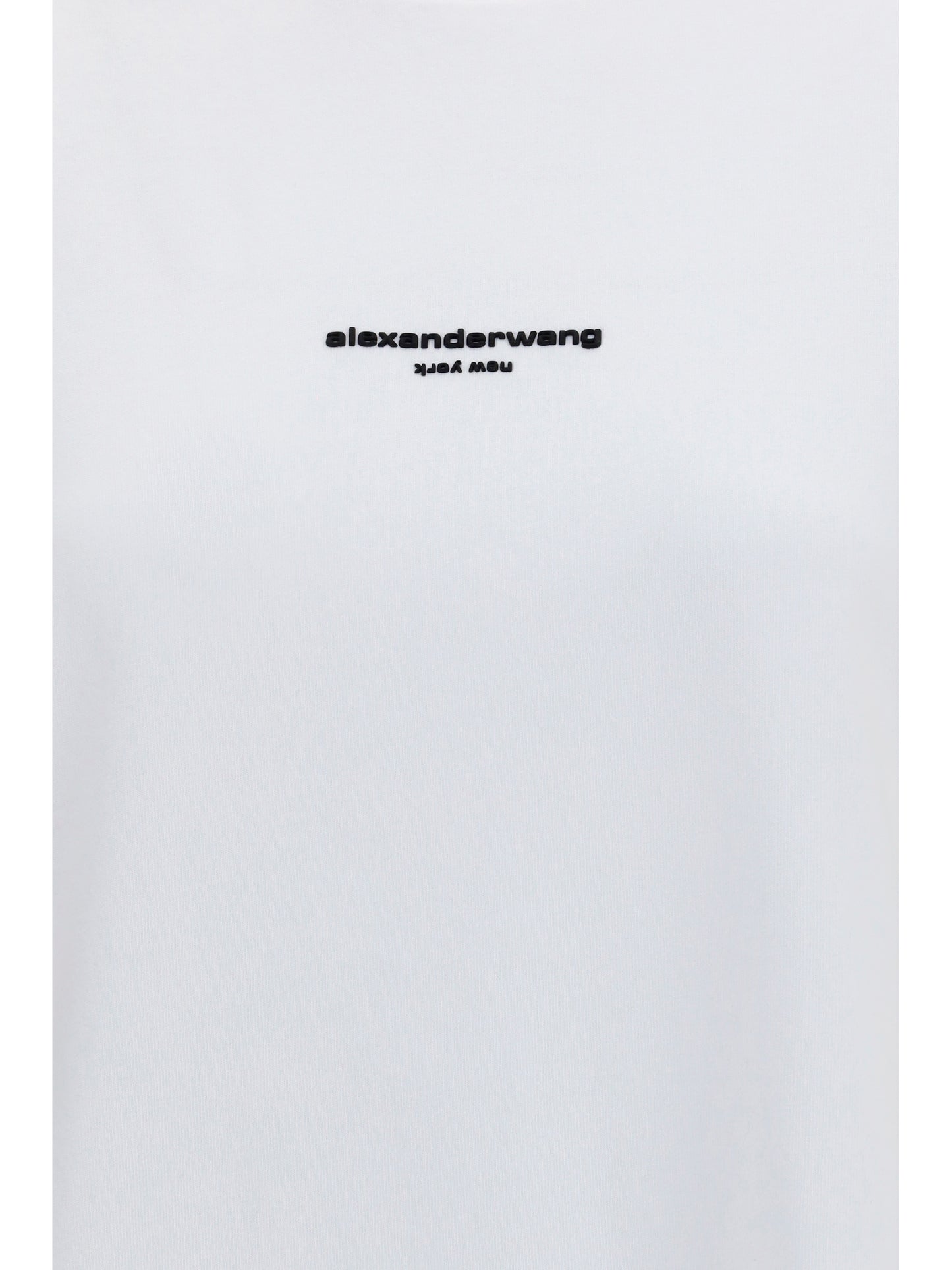 Alexander Wang Women Short-Sleeve T-Shirt With Central Logo Print ALEXANDER WANG