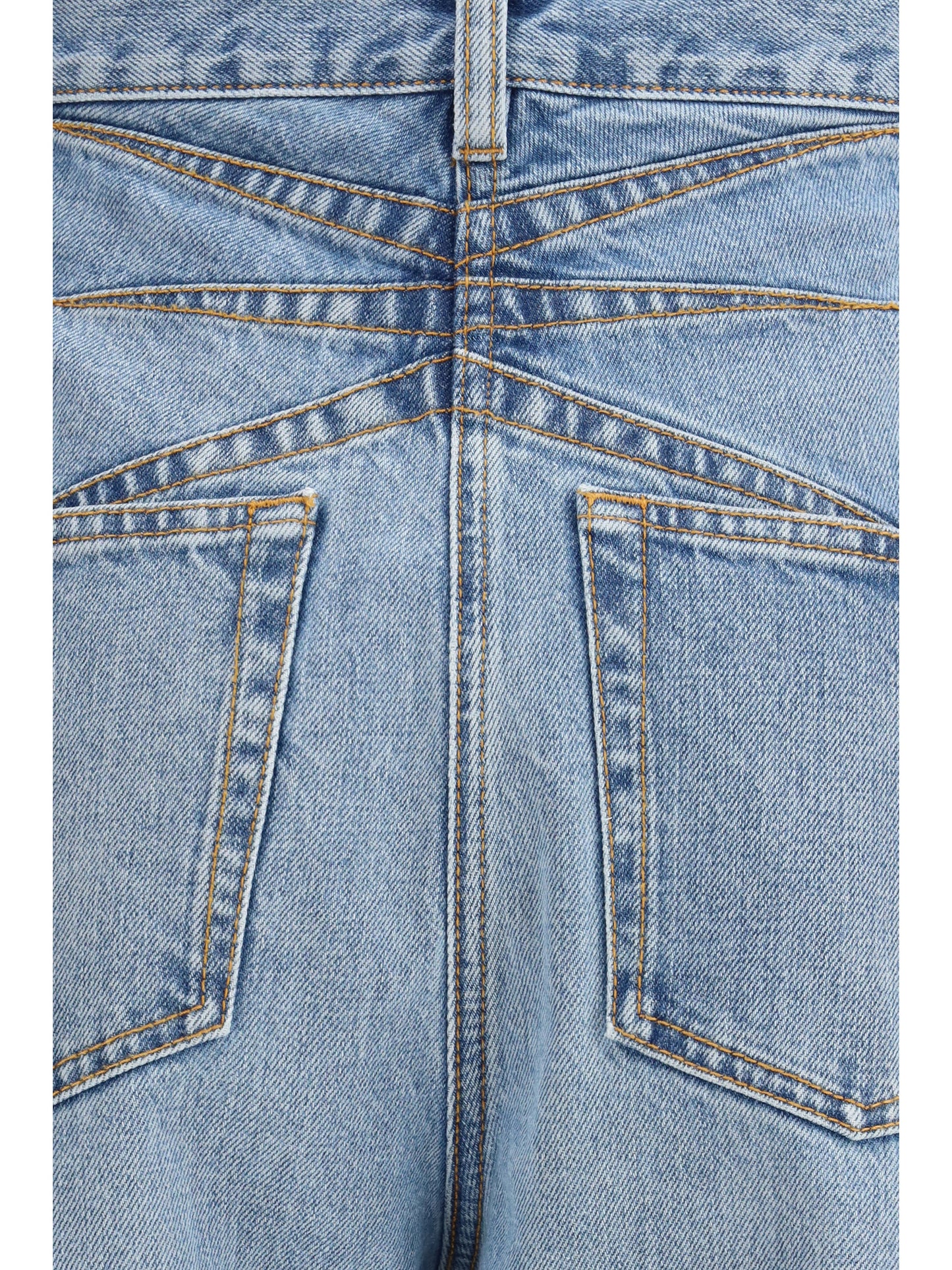 Alaïa Women Rounded Denim Trousers ALAIA