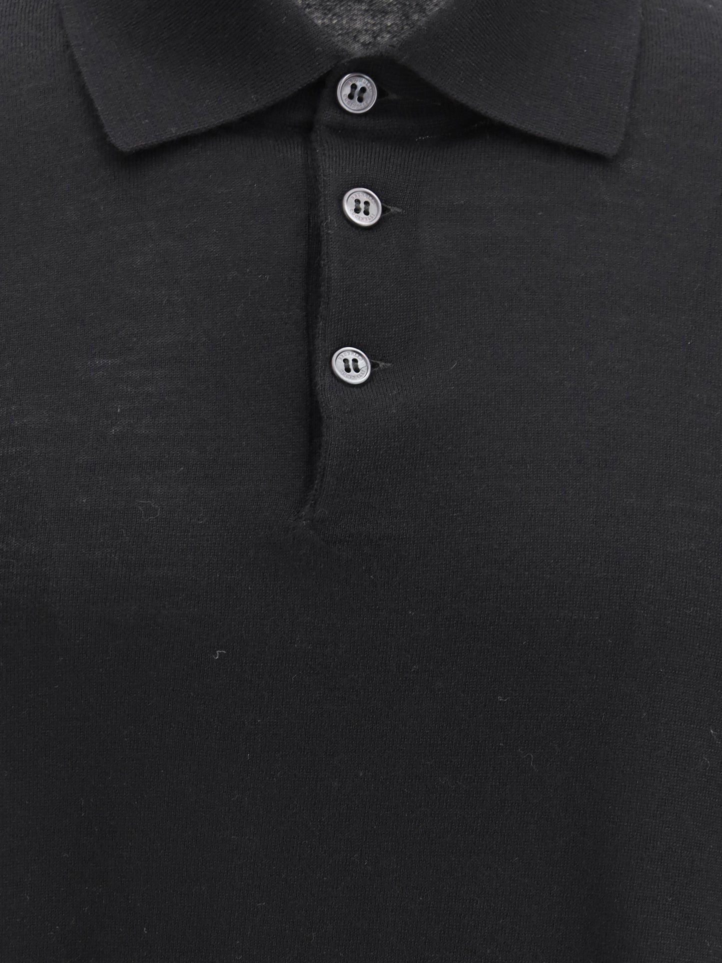 Brunello Cucinelli Men Virgin Wool Polo Sweater BRUNELLO CUCINELLI