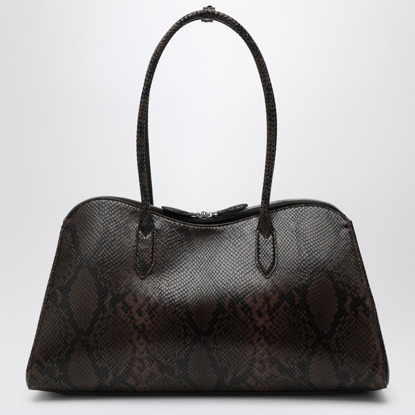 Stella Mccartney Espresso Snake-Effect Ryder Tote Bag Women STELLA MCCARTNEY