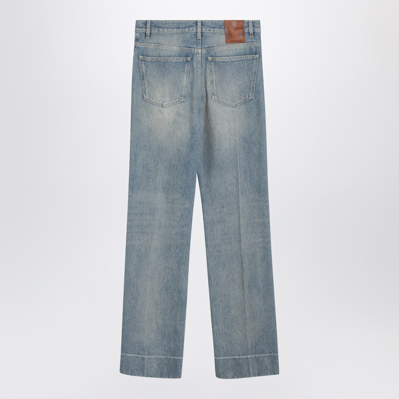 Valentino Light Blue Washed-Effect Jeans Women VALENTINO