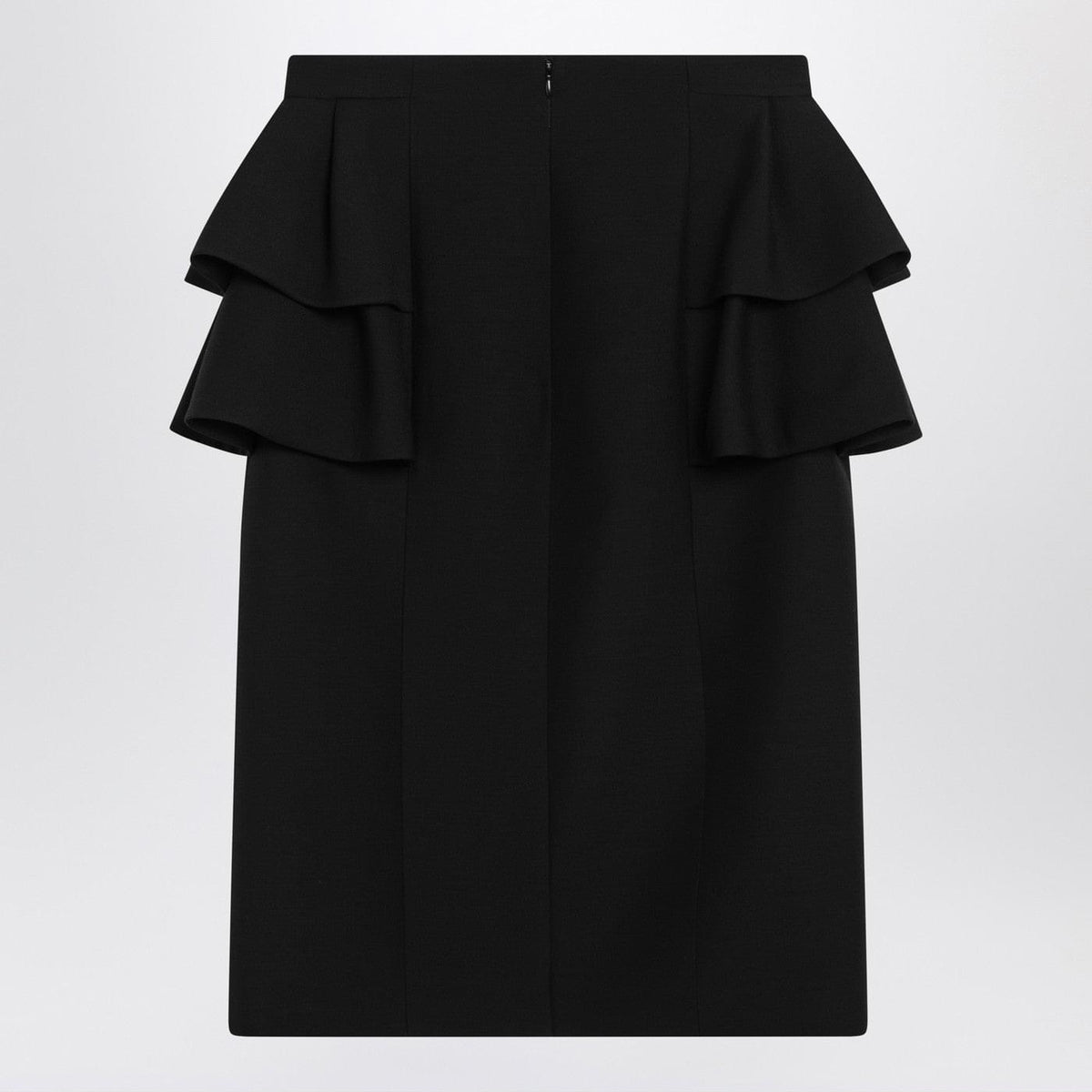 Valentino Black Skirt With Ruffles On The Sides Women VALENTINO