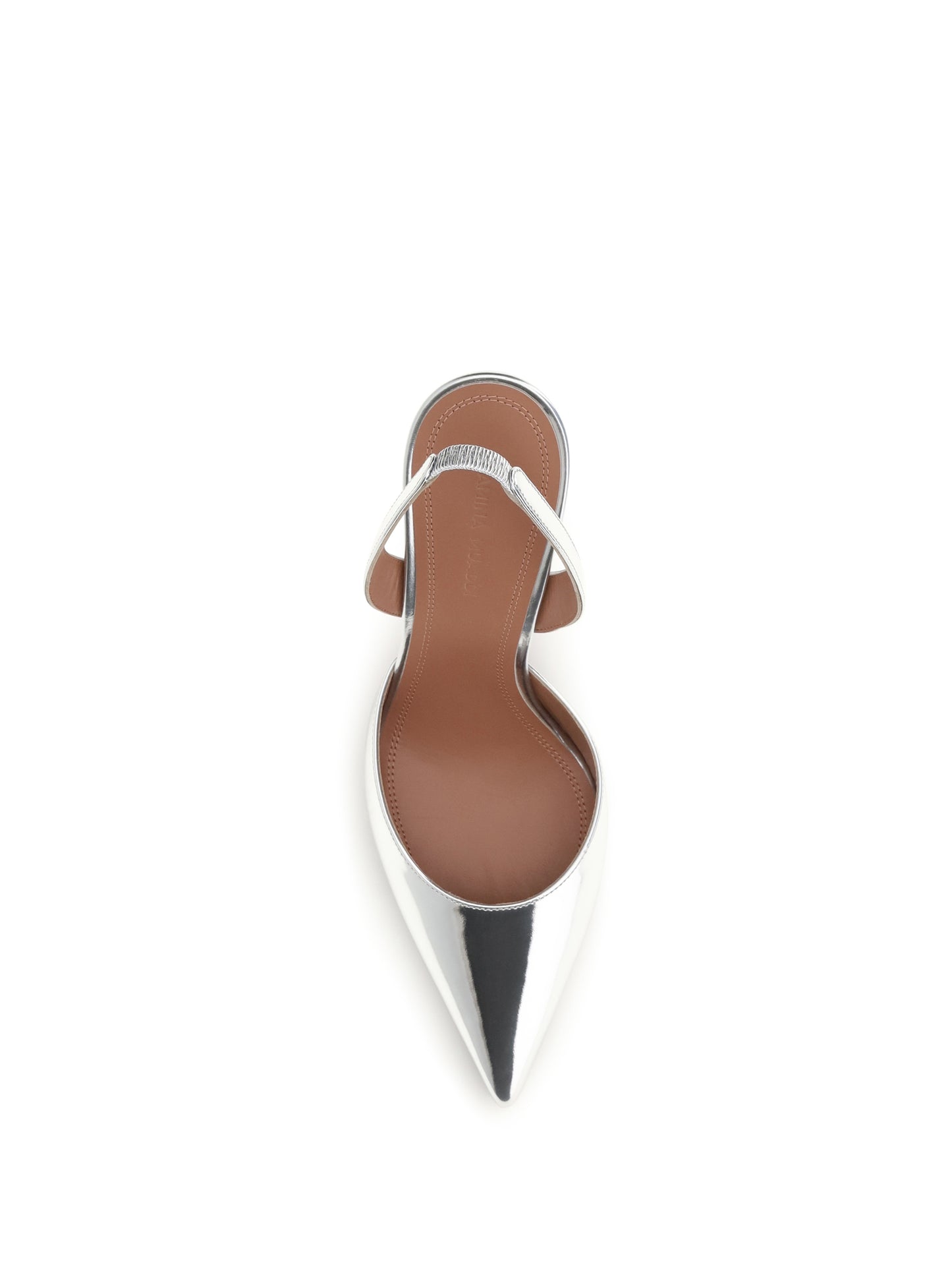 Amina Muaddi Women Holli Mirror-Finish Slingback Pumps AMINA MUADDI