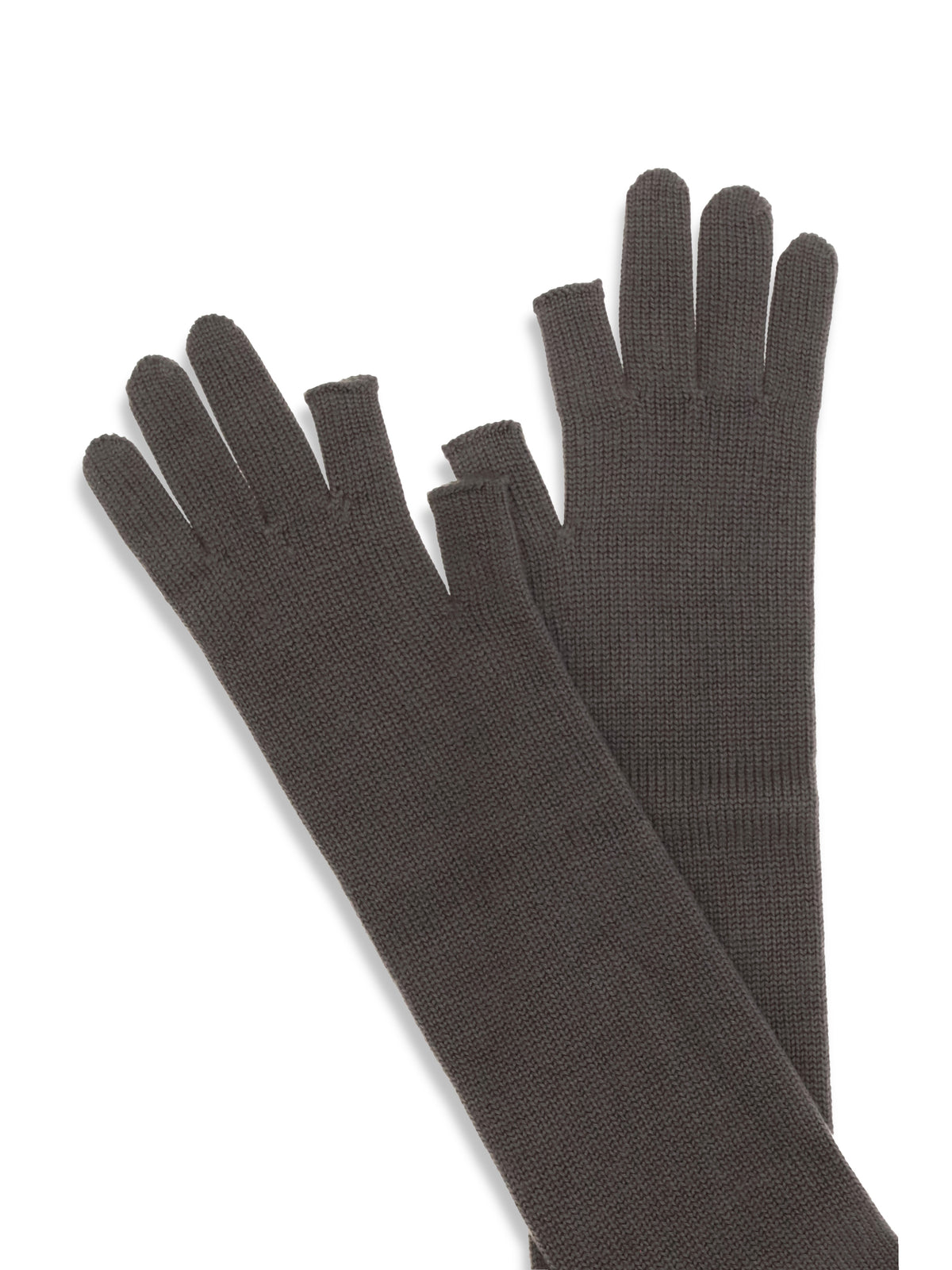 Rick Owens Women Long Fingerless Wool Gloves RICK OWENS