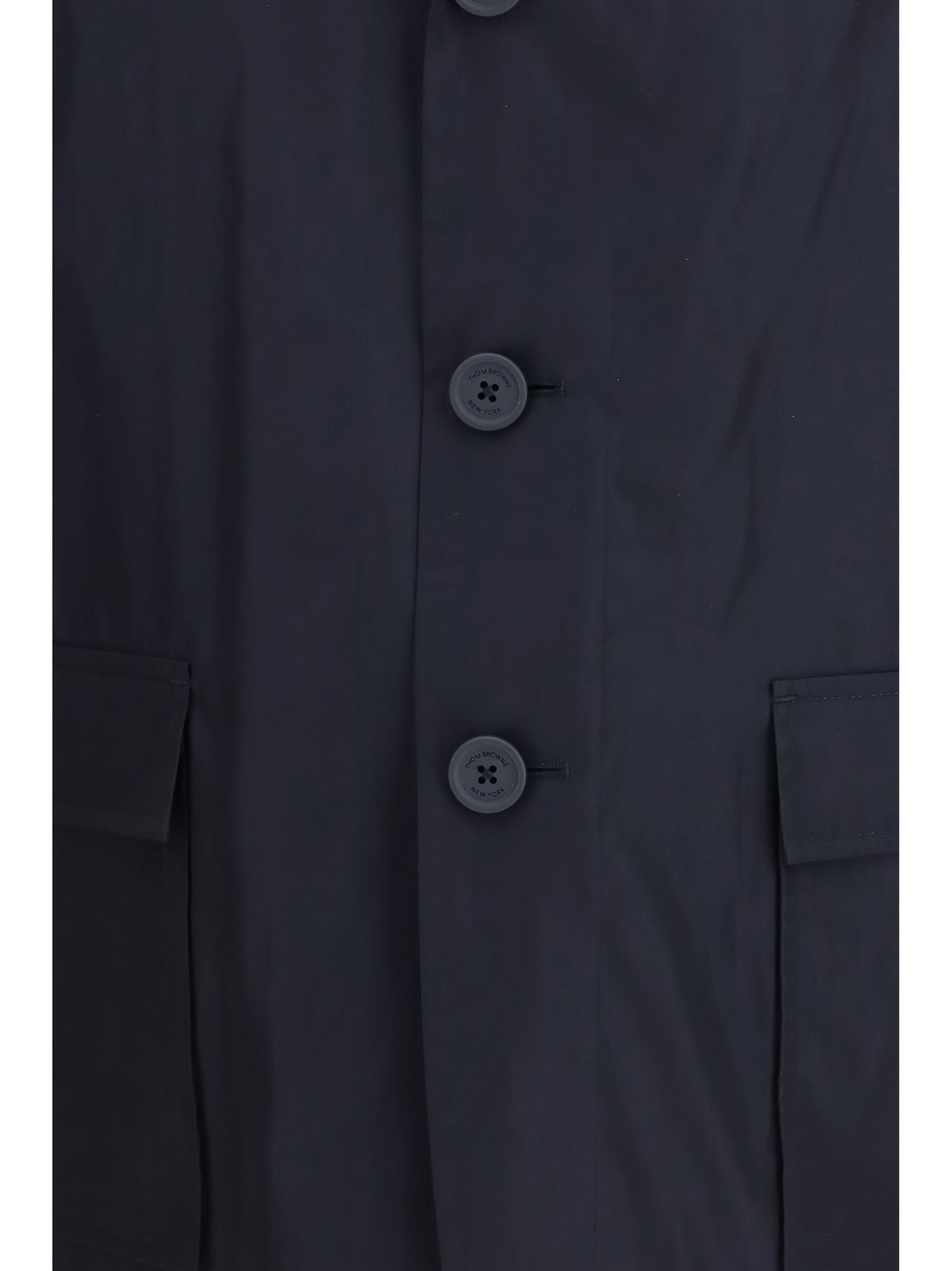 Thom Browne Men Packable Logo Print Jacket THOM BROWNE