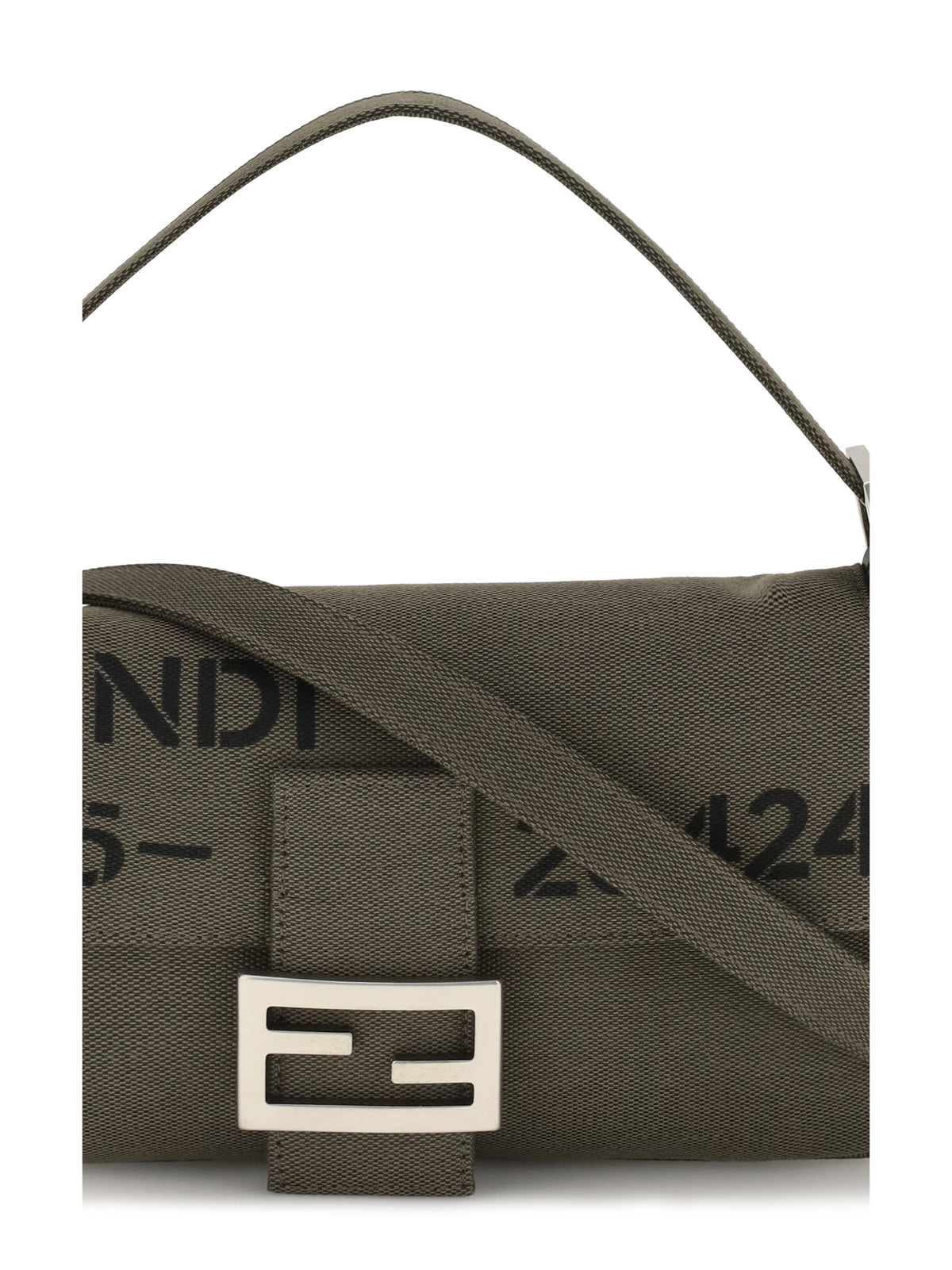 Fendi Women Baguette® 26424 Canvas Shoulder Bag FENDI