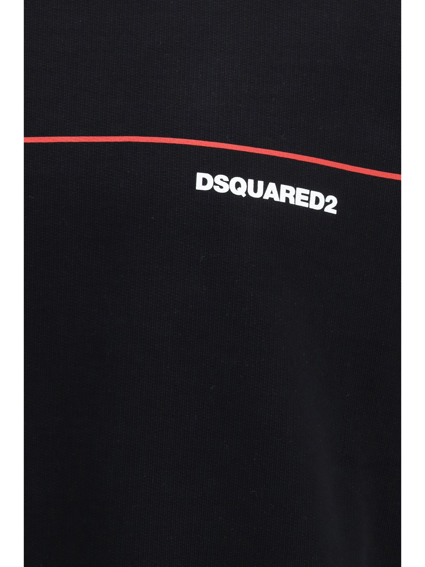Dsquared2 Men Cotton Crew Neck Sweatshirt With Logo Print DSQUARED2