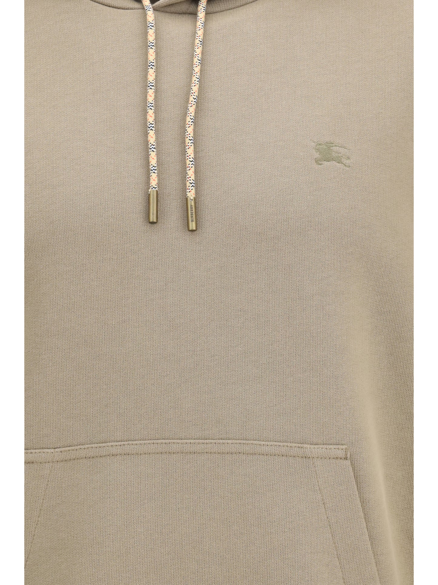 Burberry Men Check Hoodie With Drawstrings BURBERRY
