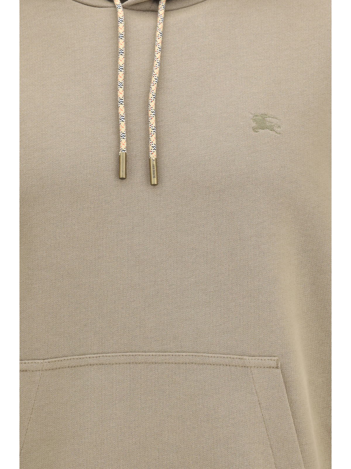 Burberry Men Check Hoodie With Drawstrings BURBERRY