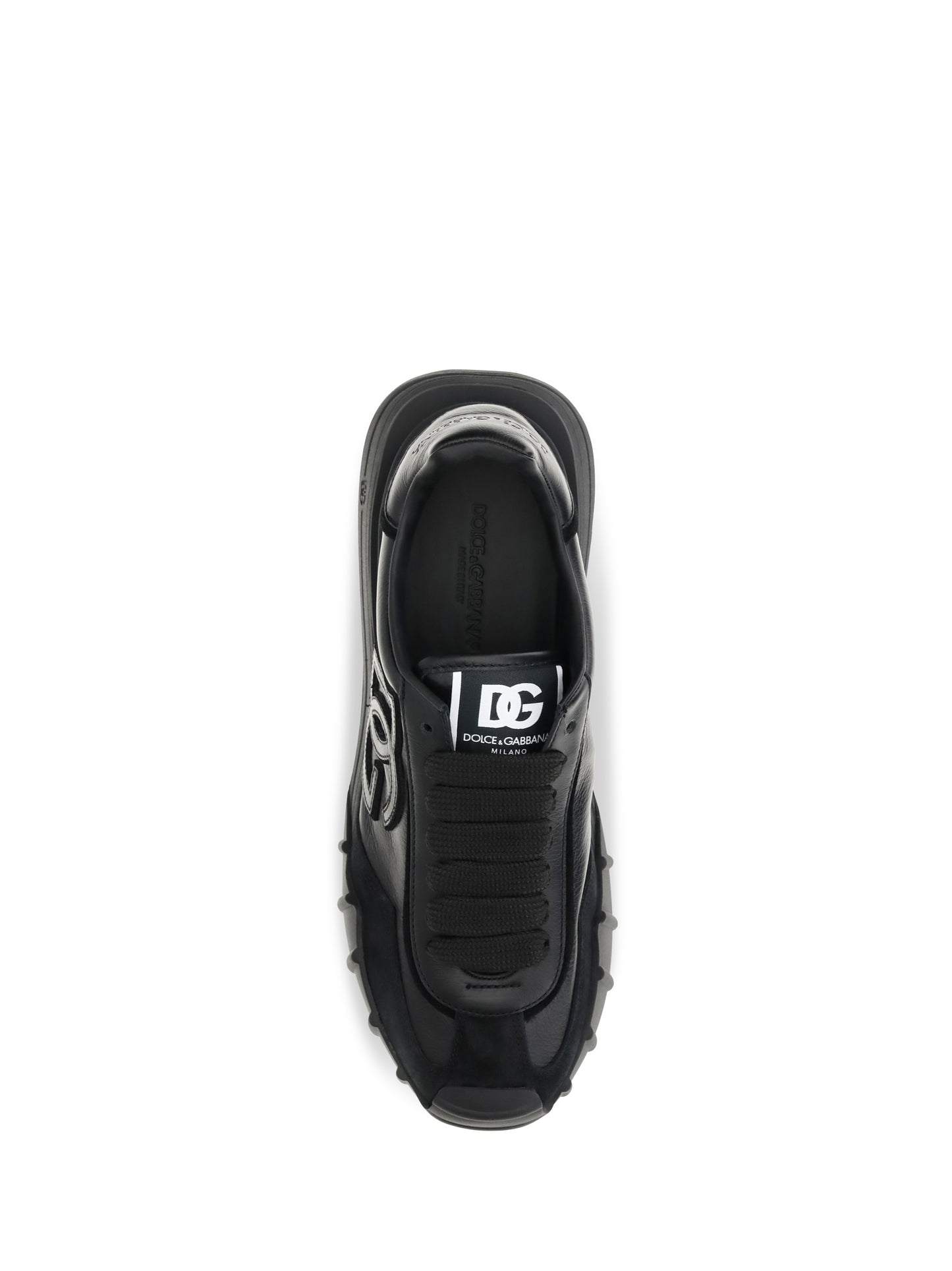 Dolce & Gabbana Men Athletic Fabric And Leather Sneakers DOLCE & GABBANA