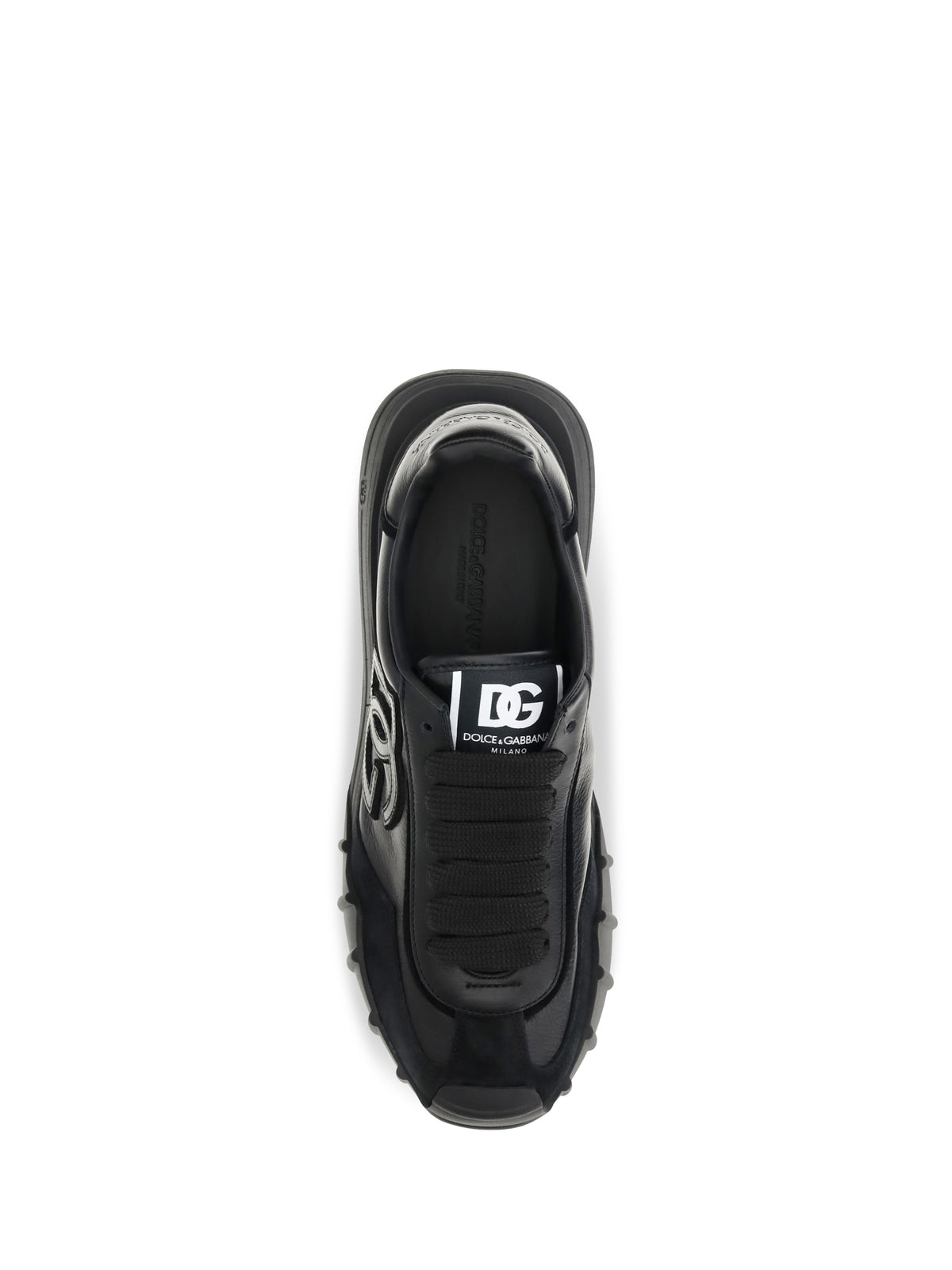 Dolce & Gabbana Men Athletic Fabric And Leather Sneakers DOLCE & GABBANA
