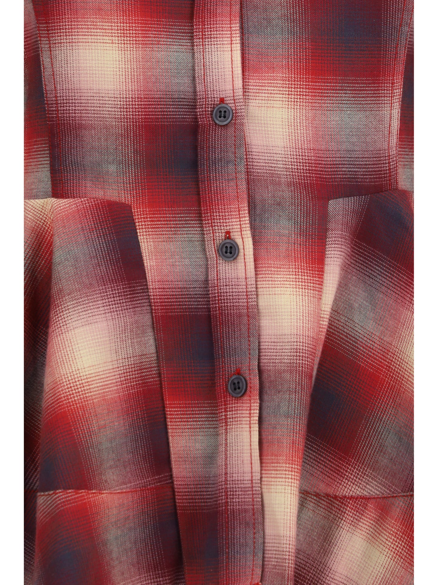 Ganni Women Peplum Flannel Shirt GANNI