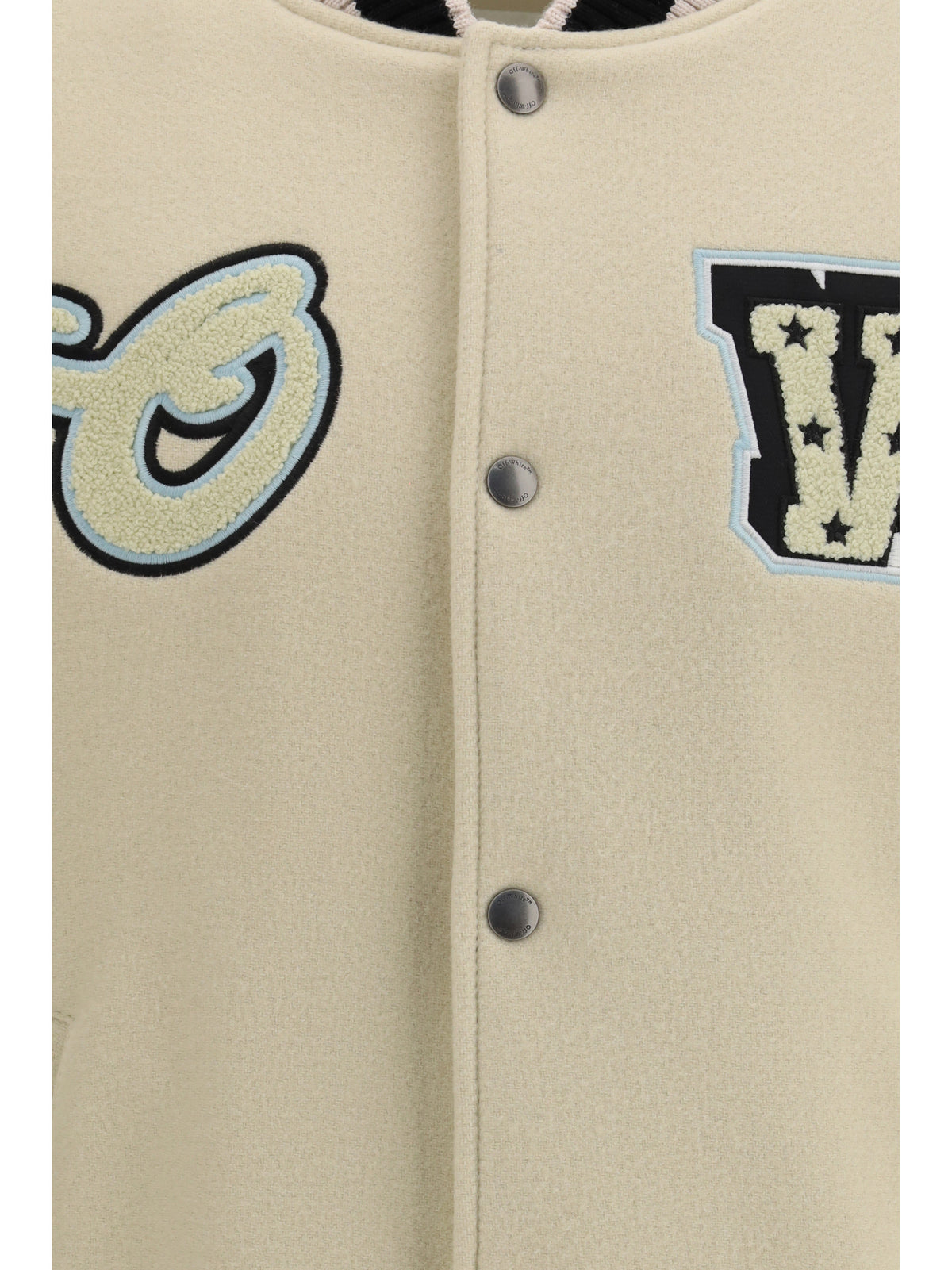 Off-White Men Varsity Star Logo Jacket OFF-WHITE