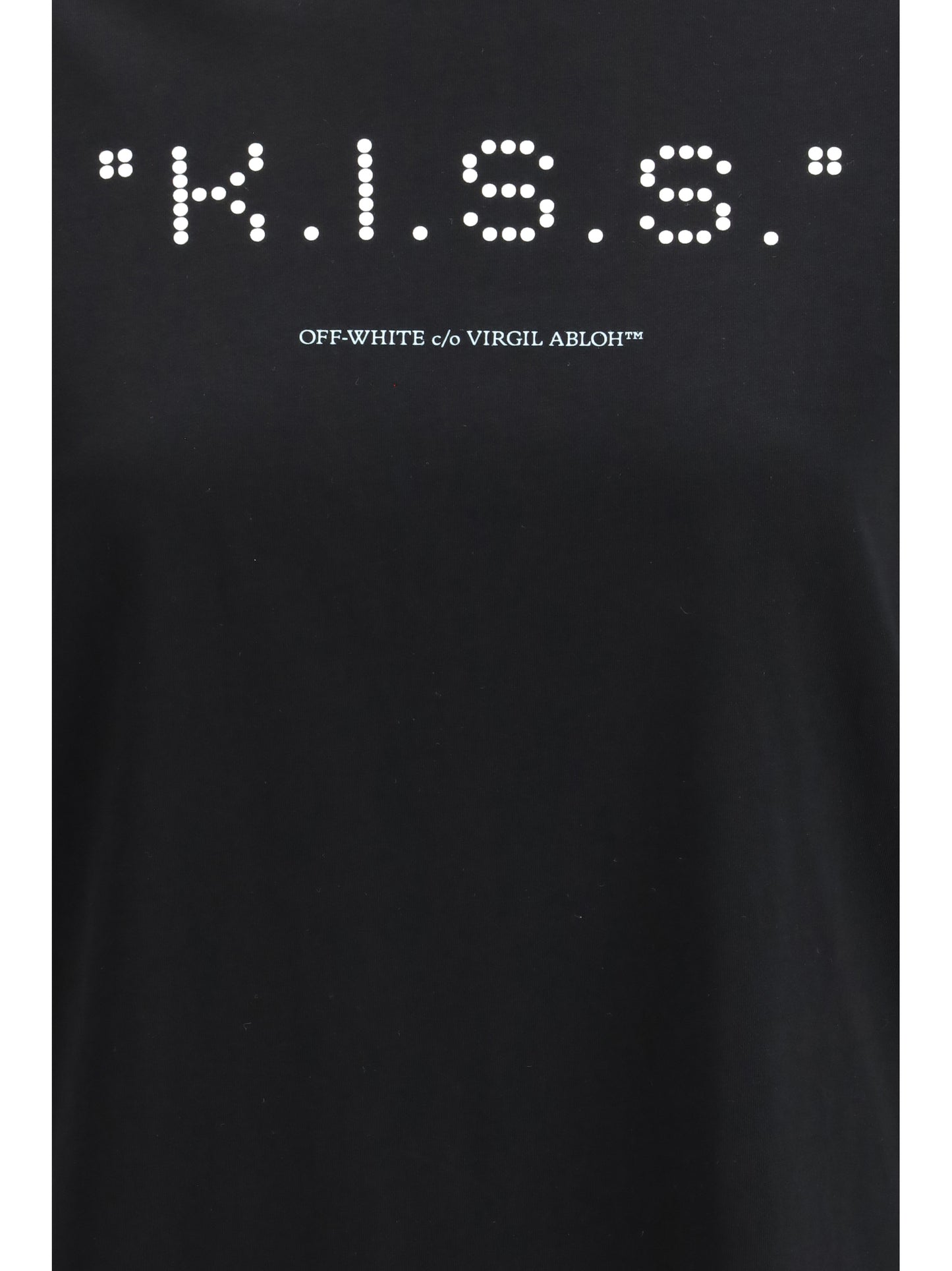 Off-White Women Kiss Quote T-Shirt OFF-WHITE