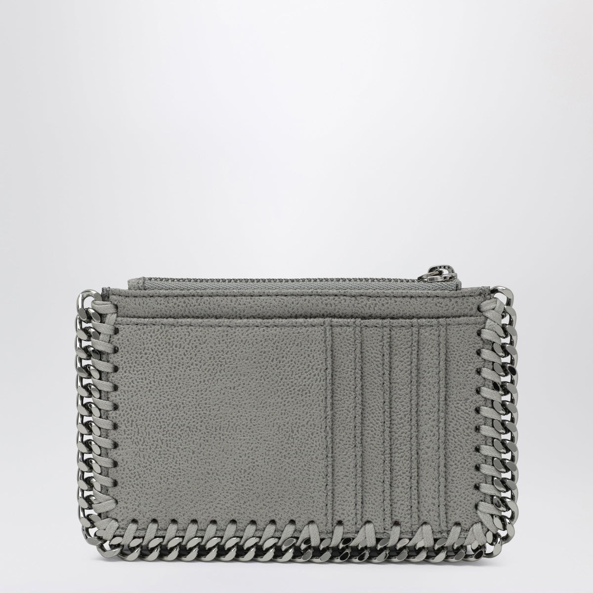 Stella Mccartney Light Grey Falabella Card Holder Women STELLA MCCARTNEY